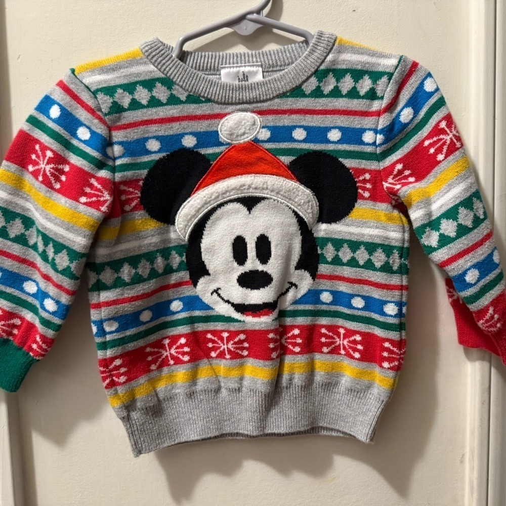 Disney Baby Mickey Mouse Christmas Sweater